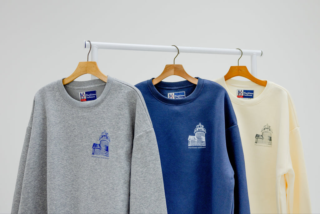 Lighthouse Distressed Crewneck