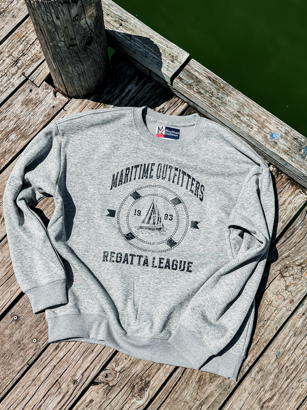 Regatta League Distressed Crewneck
