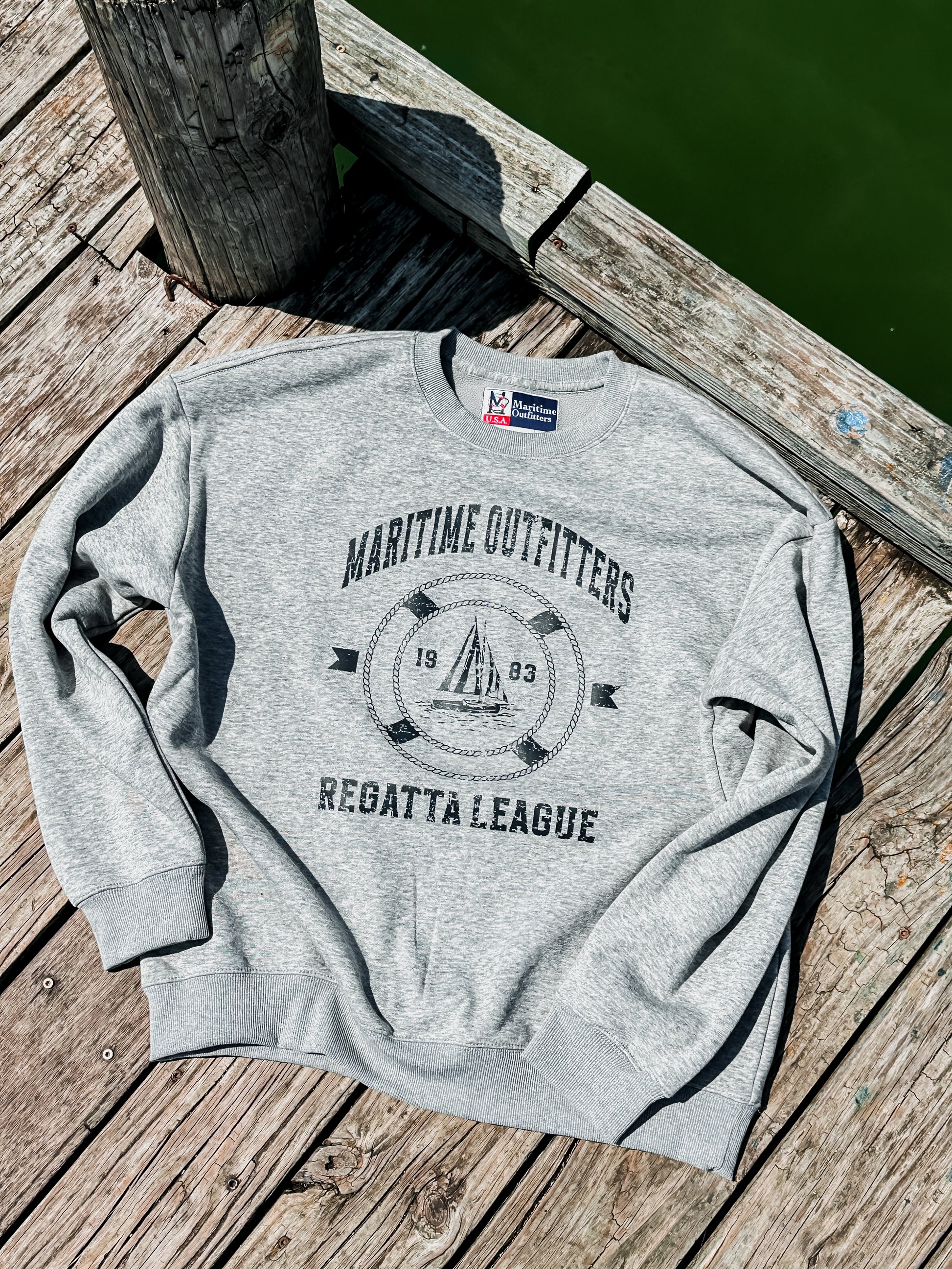 Regatta League Distressed Crewneck