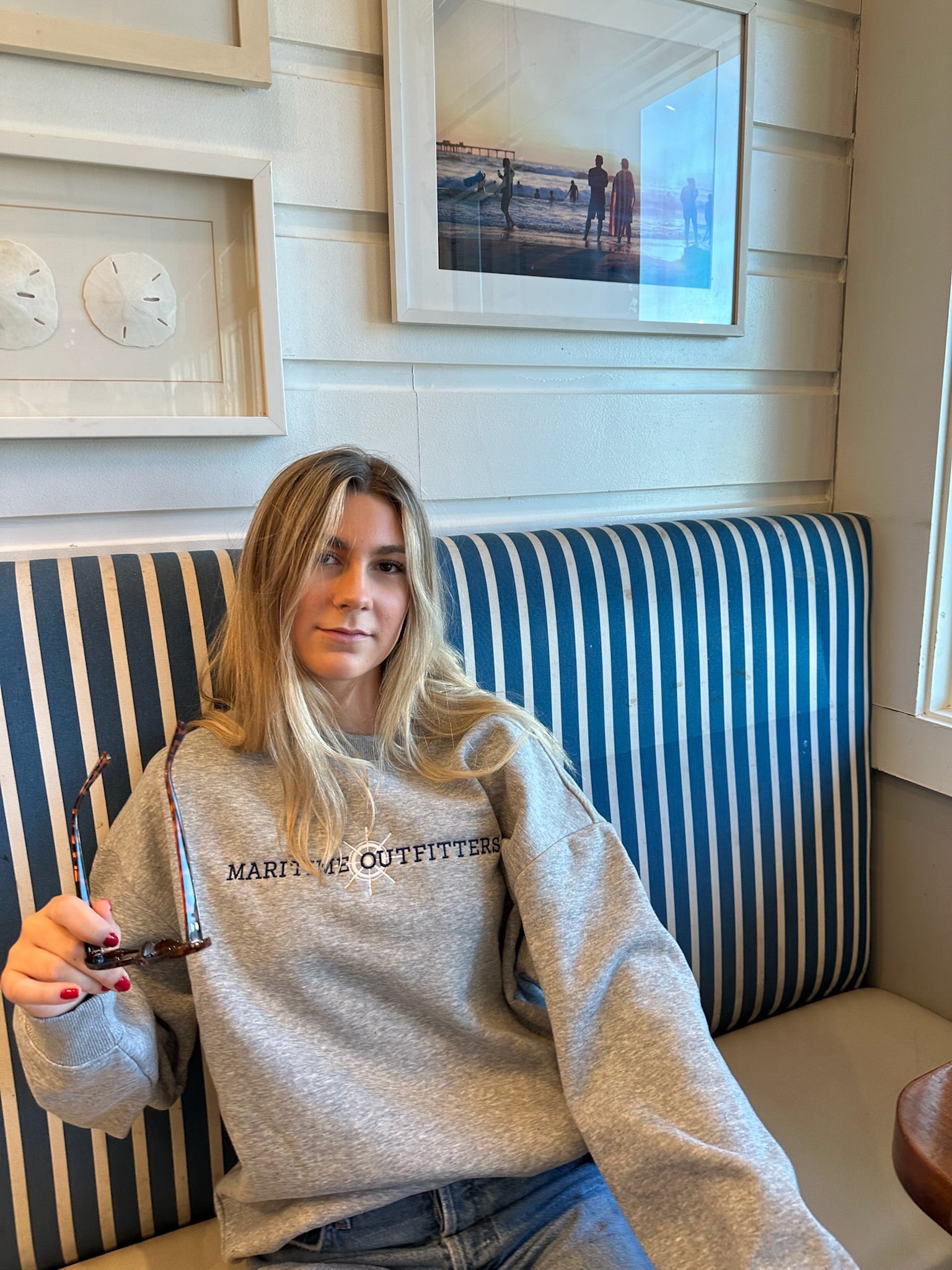 Sailboat Helm Crewneck